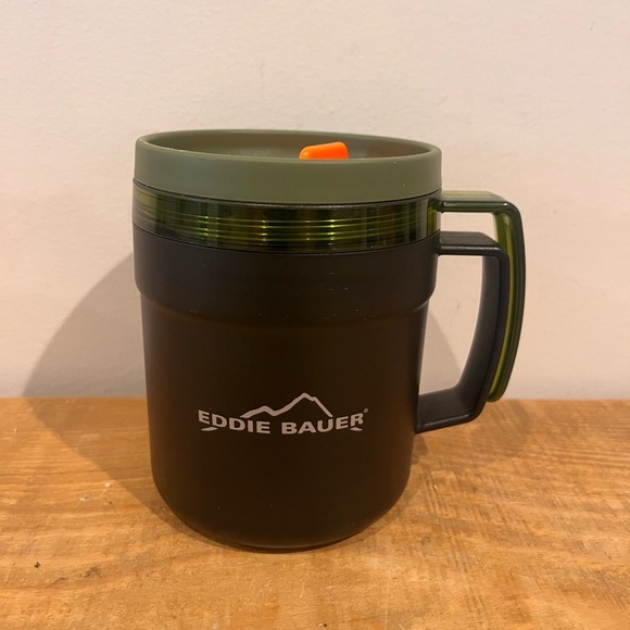 Stanley X Eddie‎ Bauer special edition black and green travel mug EUC - Picture 1 of 6